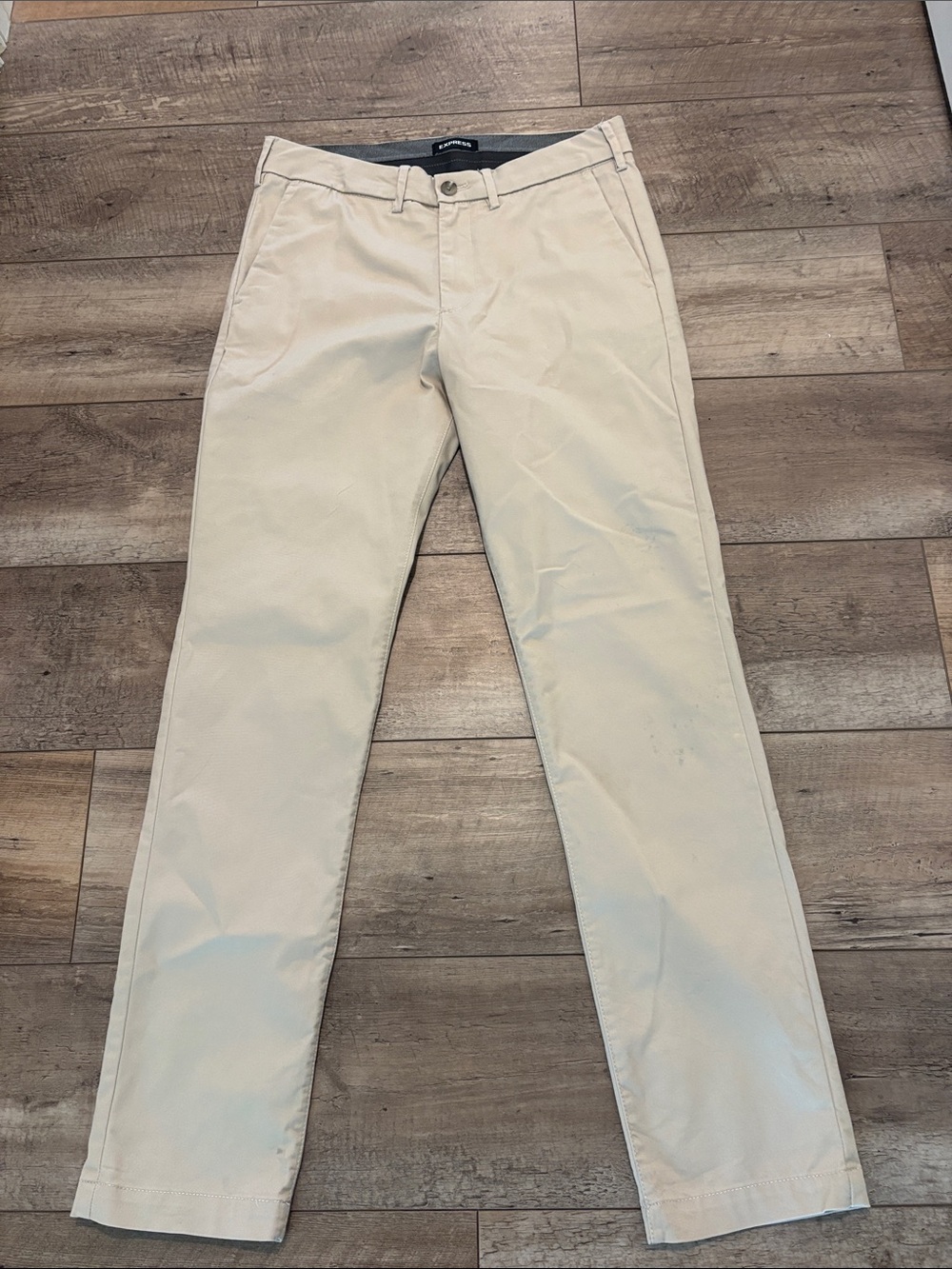 Men's Express Khaki Slim Fit Chino Pants